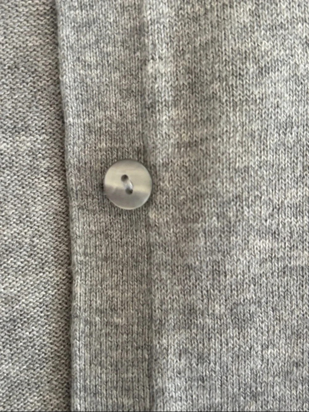 Ann Taylor Heather Light Gray Crewneck Button Cardigan Sweater Long Sleeve - Picture 6 of 8